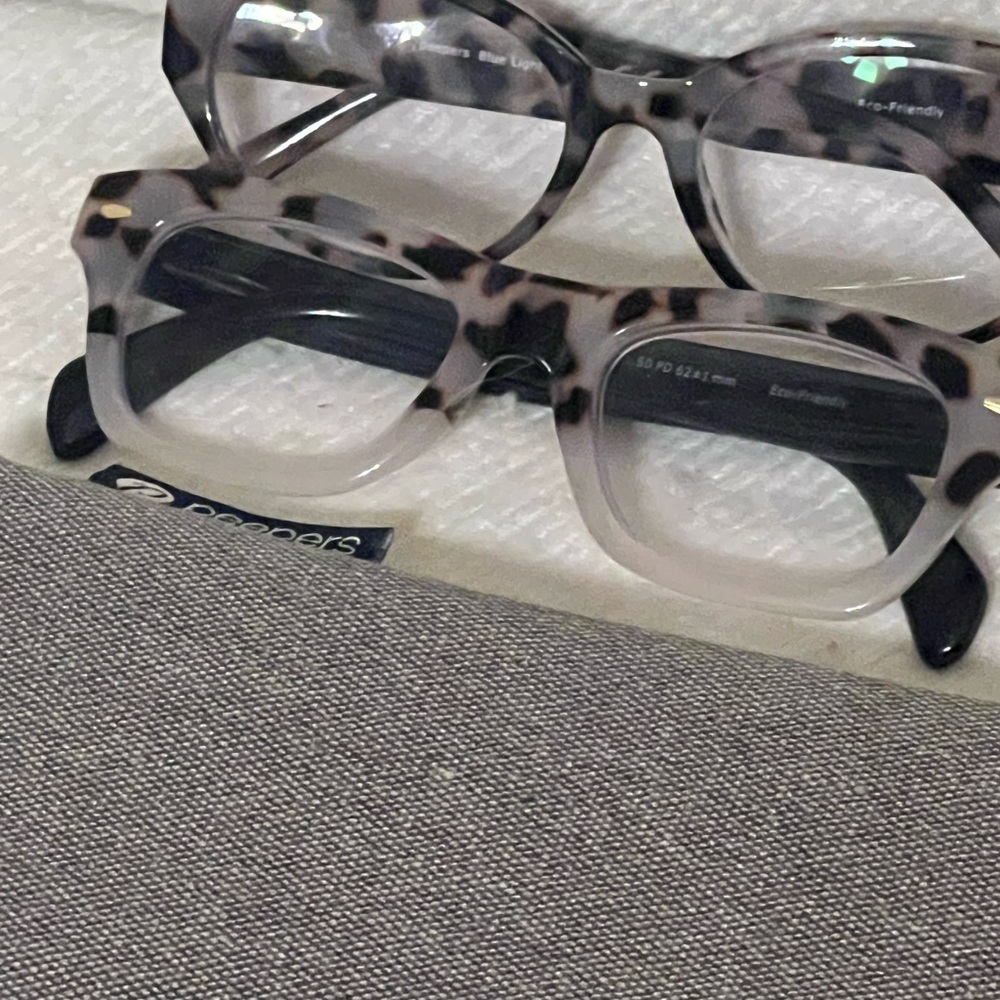 2 pairs Peepers Blue light 1.5 magnification.  Like new!